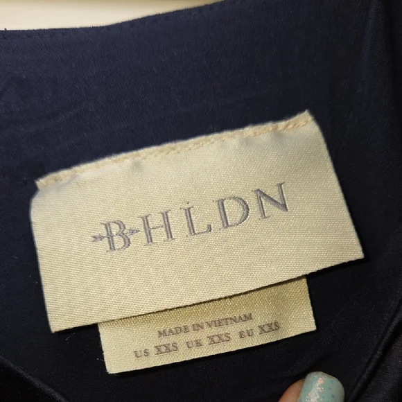 BHLDN Anrhropologie Francesca High-Neck Stretch Satin Maxi Dress - Picture 4 of 6